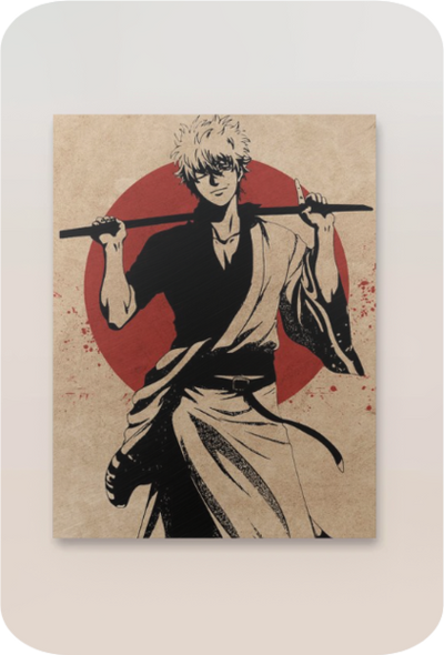 Gintoki Metal Poster