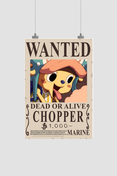 Chopper Wanted Bounty Poster