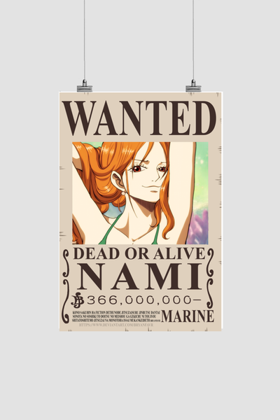 Nami Wanted Bounty Poster