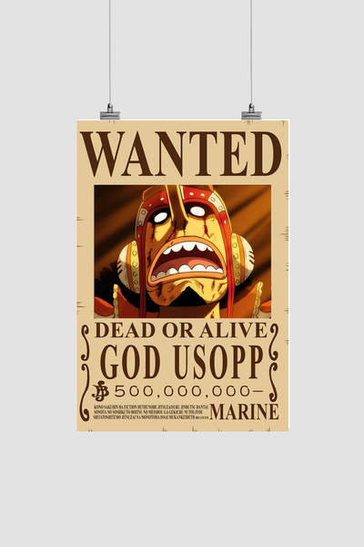 Usopp Wanted Bounty Poster