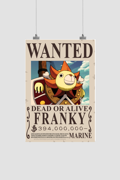 Franky Bounty Wanted Poster