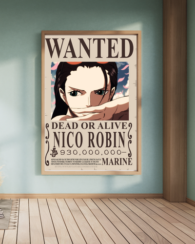 Nico Robin Wanted Bounty Poster