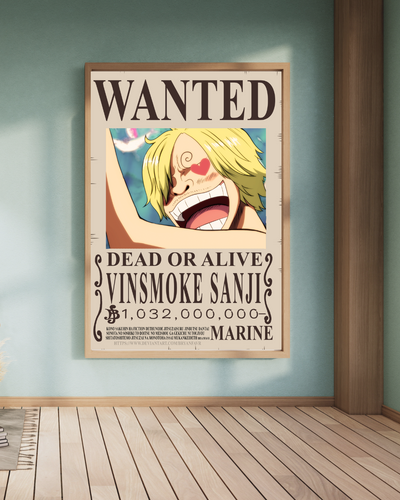 Sanji Bounty Wanted Poster